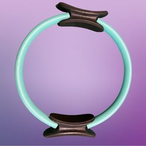 URBNFit Pilates Ring - 12" Circle Dual Grip Foam Pad for Inner Thigh Workout